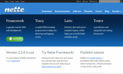 NETTE PHP Framework