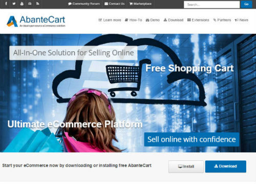 AbanteCart - most popular open source ecommerce platforms
