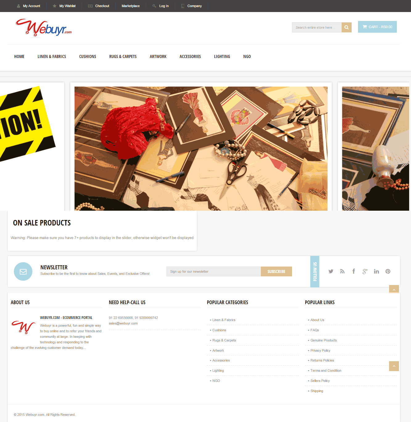 Furniture eCommerce Website