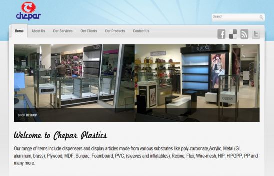 chepar plastics - web design miraroad