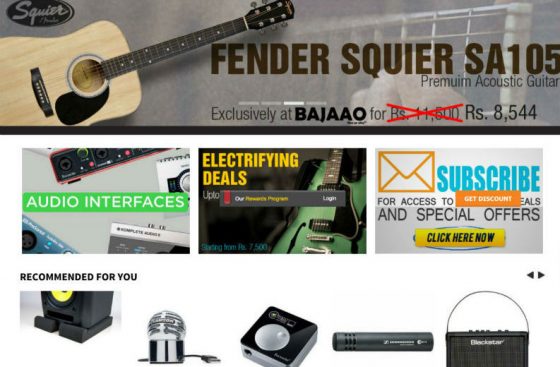 Music Instrument eCommerce Portal Developer India