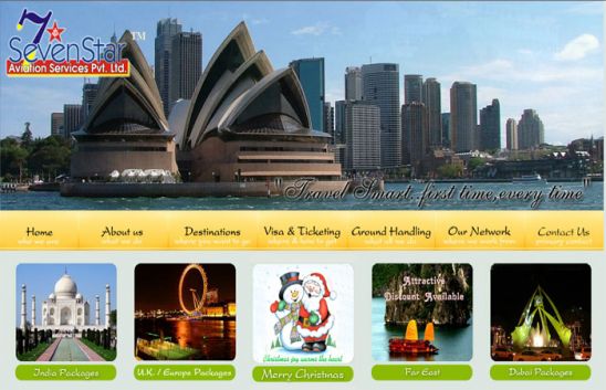 sevenstaraviation - aviation website design india